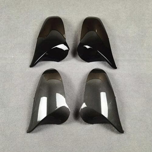 1 Pair Car Styling Rearview Mirror Cover RHD For BM-W M3 M4 F80 F82 2014 2015 2016 2017 2018 Glossy Black ABS Mirror Housings