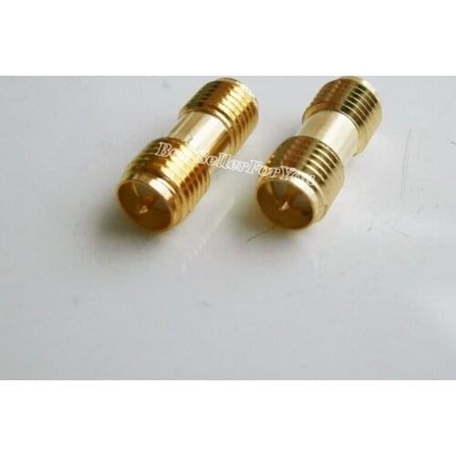1Pcs RP SMA Female To RPSMA Female Jack RF Connector Adapter Coupler Straight NEWBrass
