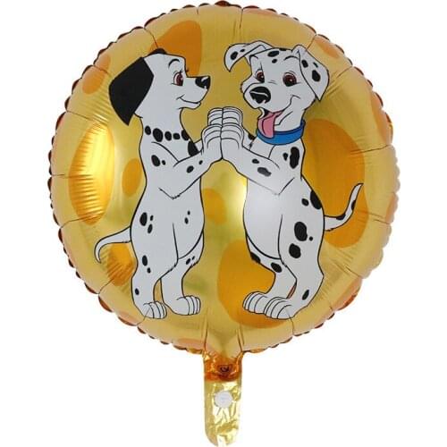 10pcs 18inch Cartoon Foil Helium Balloon Animal Speckle Dog Balloons Children Birthday Party Decoration Air Globos Kids Toys