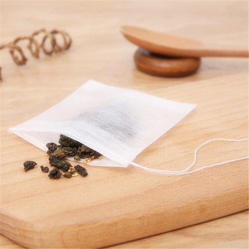 100 Pcs Tea Bags Bags For Tea Bag Infuser With String Heal Seal 7*9cm/7*10cm Sachet Filter Paper Teabags Empty Tea Bags