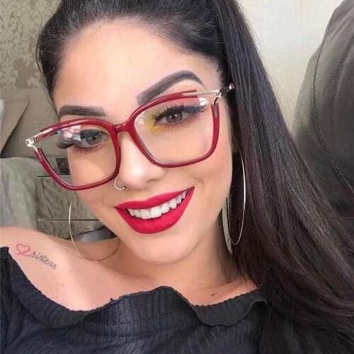 2020 trends blue light glasses women fashion computer glasses clear square eyewear Fram transparent optical eye glasses