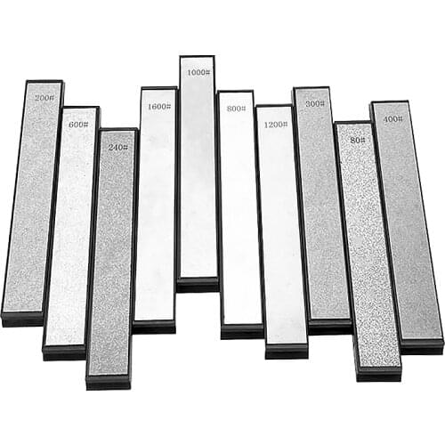 10 Pcs 1000 Grit Diamond Knife Sharpener Household Kitchen Whetstone Knife Sharpening System Diamond Sharpening Stone Set Tools