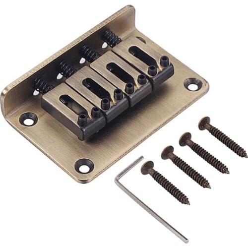 4 String Vintage Bridge for Cigar Box Guitar Ukulele Parts Accessories