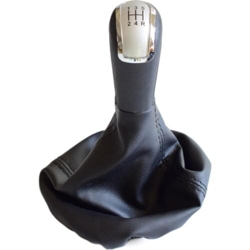 5/6 Speed Car Gear Shift Knob Boot With PU Leather Dustproof Cover Replacement Universal Complete for C-Class A-Class Bens W203