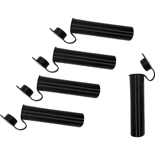 5x Replacement Rubber Tube Insert Protector with Cap Cover for 2"/50mm Boat Yacht Fishing Rod Holder Pole Rest Rack