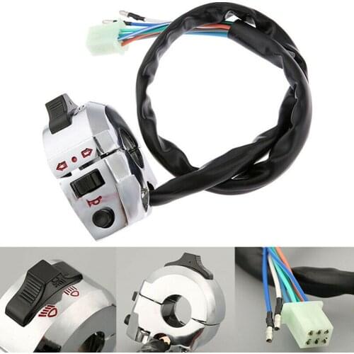 7/8 Motorcycle Motorbike Handlebar Control Light Signal Blinker Horn Switch