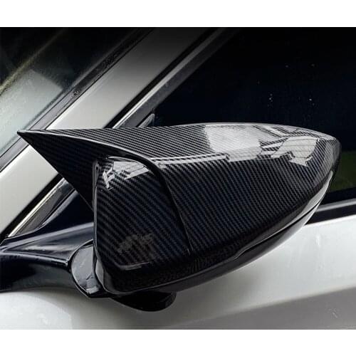 ABS Carbon Fiber Style Car Rearview Mirror Cover Trim Cap Housing Side Wing Shell Trim For Honda Accord 2018 2019 Car Styling
