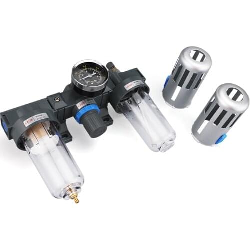 BC2000/BC3000/BC4000 1/4"Pressure Regulator Gauge Oil Moisture Separator For Water Filters Dehumidifier Air Compressor Filter