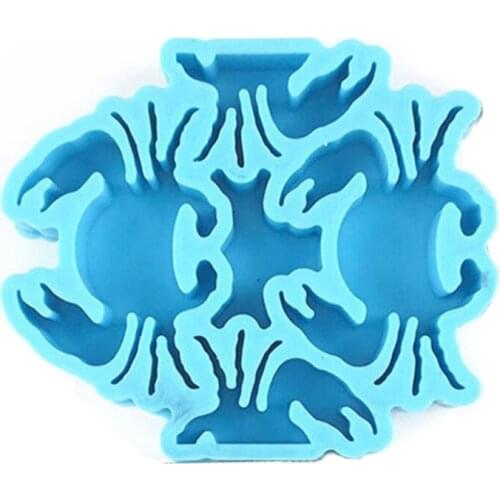 Crab Series Keychain Epoxy Resin Mold Jewelry Earrings Pendants Silicone Mould DIY Crafts Decorations Casting Tools