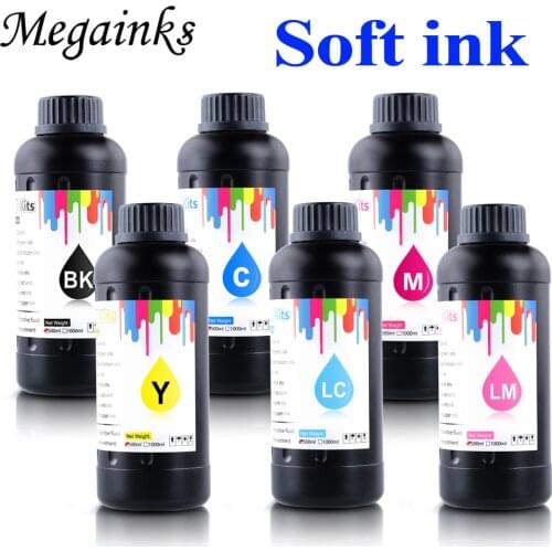 Free shippping BK C M Y LC LM White color LED UV ink High quanlity Gen 5 LED uv ink for Ricoh Gen5 printhead for Ricoh printer