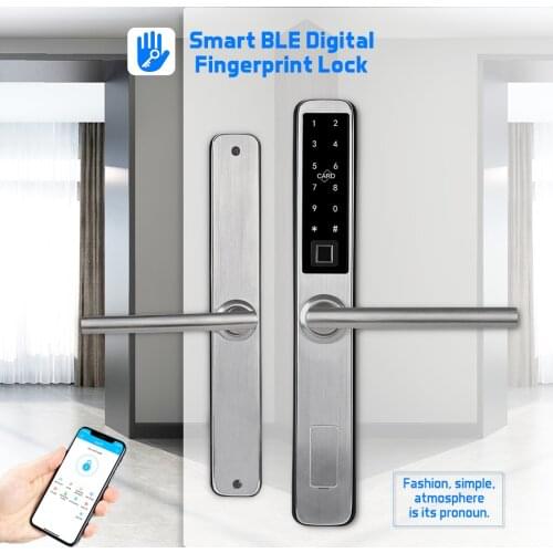 Eseye TTLock APP Bluetooth Electronic Door Lock Waterproof Fingerprint Smart Lock Broken Bridge Lock For Aluminum Glass Door