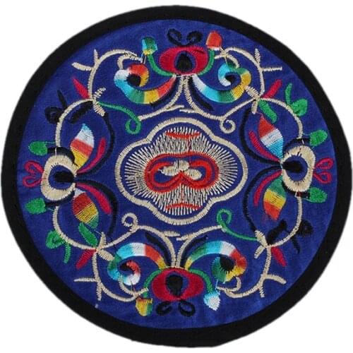 Chinese Style Small Embroidered Cloth Coasters Insulation Round Teapot Pad Placemat Home Decoration Give a gift