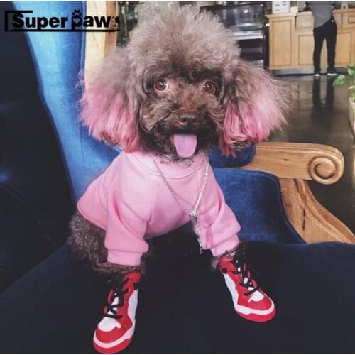 Fashion Pet Dog Jersey Hoodie Winter Warm Clothes Puppy Sweatshirt Coat Jacket For Small Dogs French Bulldog Schnauzer Pug GKC34