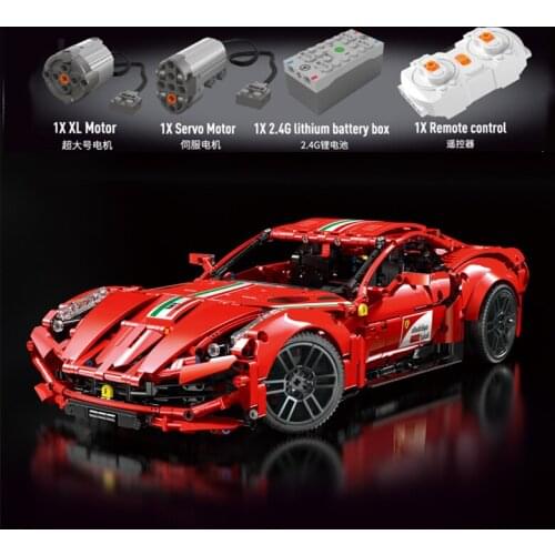 T5001 1782Pcs High-Tech Car Expert Series Building Blocks Sports Racing Car Model Set Assembling Bricks DIY Toys Christmas Gifts