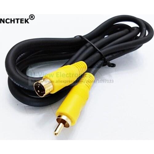 NCHTEK Advanced 4N OFC 4Pin S-Video Male to RCA Male Plug AV Video Connector Cable 1.8M /Free DHL Shipping/50PCS