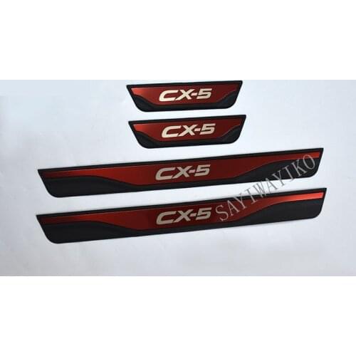 FIT For Mazda CX-5 Cx5 2013 2014 2015 2016 Door Sill Scuff Plate Welcome Pedal Stainless Steel Car Styling Car Accessories