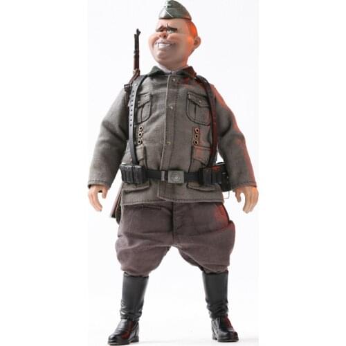 POPTOYS 1/12 World War II German Big Head Soldier Series First BGS002 Fat George 6 inch action figure toy collection