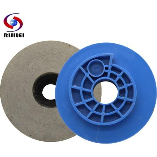 RIJILEI 4"5"6" Inch Snail Lock Diamond Resin Polishing Pad Edge Chamfer Polishing Block For Marble Granite Resin Grinding Disc