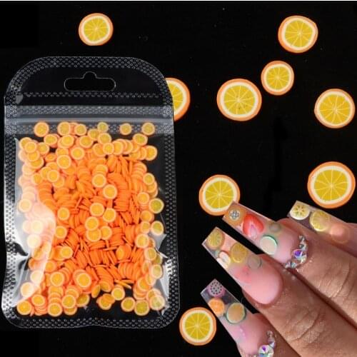 Mixed Love Nail Art Fimo Slices 3D Colorful Nail Glitter Art Flakes 3D DIY Colorful Slice Nail Art Decorations Manicure Tool