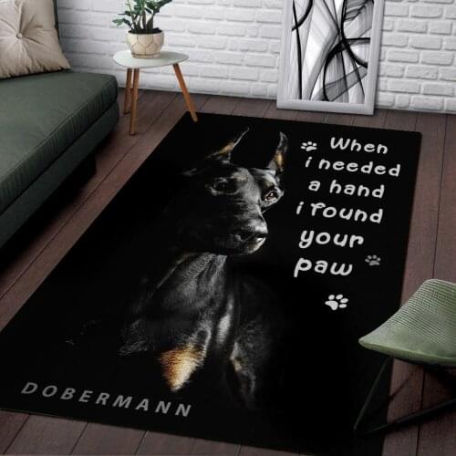 Dog 3D Printed Rugs Mat Rugs Anti-slip Large Rug Carpet Home Decoration Living Flannel Print Bedroom Non-slip Floor Rug 03