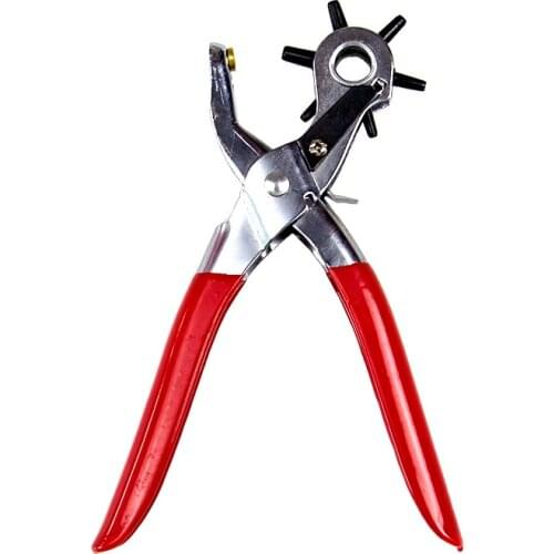 Spin Puncher Revolve Eyelet Machine Bag Setter Watchband Strap Household Leathercraft Leather Belt Punching Hole Punch Plier