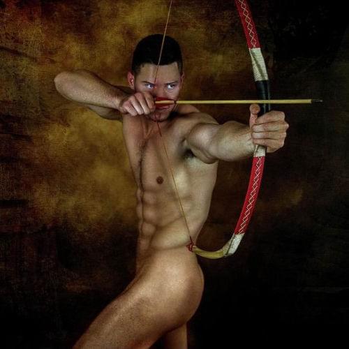 HIGH QUALITY PORTRAIT OIL PAINTING ON CANVAS NUDE MALE" 24"X36"