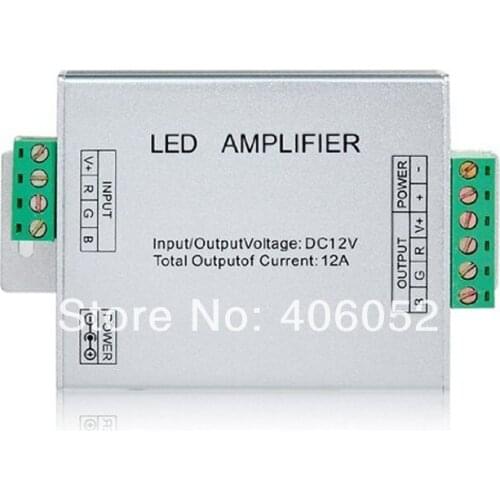 10pcs/lot DC12V 24v LED RGB Amplifier controller control for 3528 5050 LED Strip Lighting