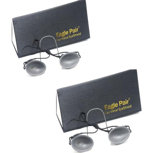 2pcs 190nm-14000nm IPL Beauty Laser Protective Goggles Eyepatch Stainless Steel Safety Glasses OD7+ CE