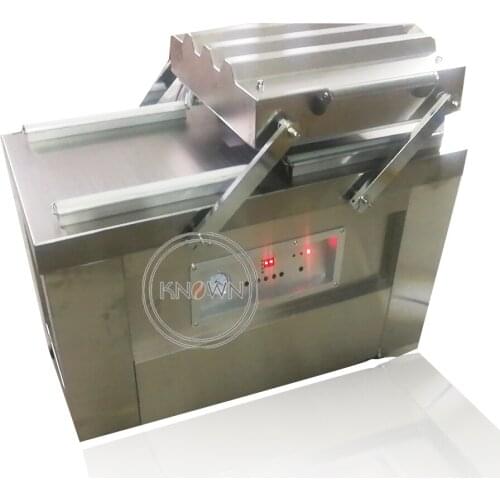 2020 New Vacuum Sealer Commercial Double Chamber Vacuum Packaging Stainless Steel Packing Machine