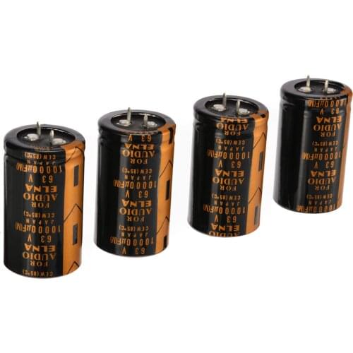 4pcs Audio Electrolytic Capacitor 10000uF 63V 30*50mm Replacement New High Quality