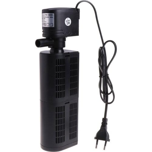 3 in 1 Aquarium Filter 12/18/25/35W Internal Air Pump Fish Tank Built-in filter Aquarium Pump Spray Flow Biological Circulation