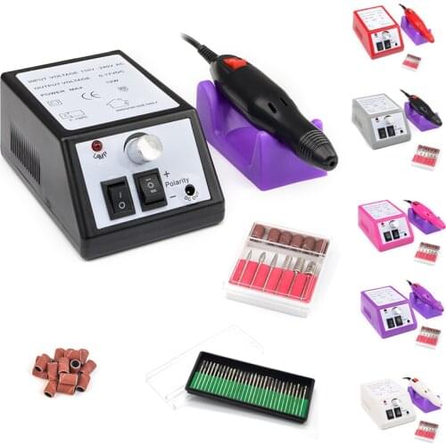 20000 RPM Professional Electric Nail Drill Machine Manicure Machine Pedicure Drill Set Ceramic Nail File Drill Equipment Tools