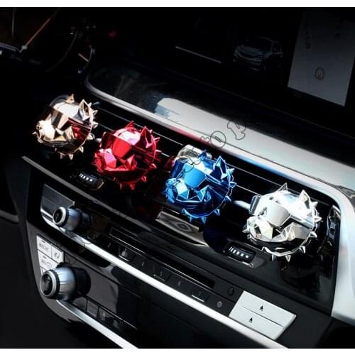 Charm Bulldog Car Perfume Fragrance car air freshener Auto outlet Vent Solid Scent Diffuser Interior Decoration Accessories