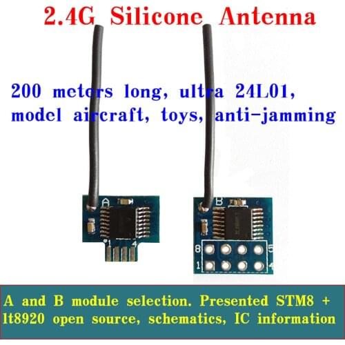 2.4G Wireless Transceiver Module Model Aircraft Toys Anti-interference 3.3V Low Power Consumption