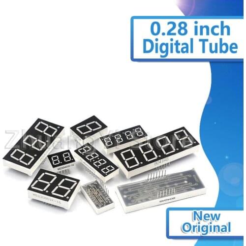 10pcs 0.28 Inch Digital Tube LED Display 1Bit 2Bit 3Bit 4Bit Display Common Anode / Cathode 0.28" 7 Segment Led Display Board