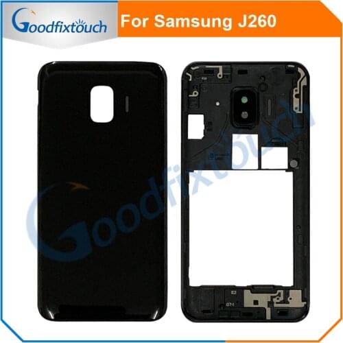 For Samsung J260 Middle Frame Bezel + Battery Cover Rear Door For Samsung J260 LCD Housing Cases