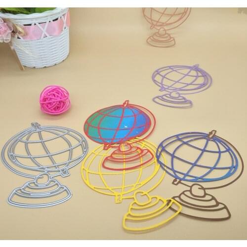 Globe metal cutting mold, scrapbook, photo album decoration, DIY handmade art