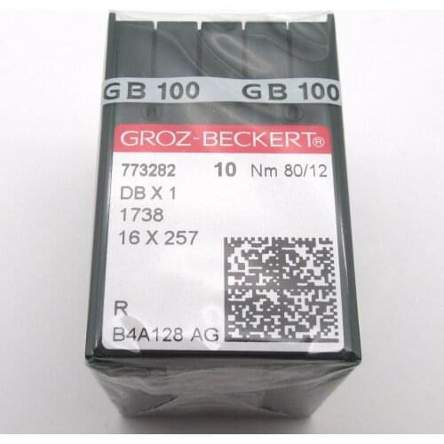 100PCS Groz Beckert DBX1 1738 16X257 Sewing Machine Needles Compatible with JUKI DDL,BROTHER DB2