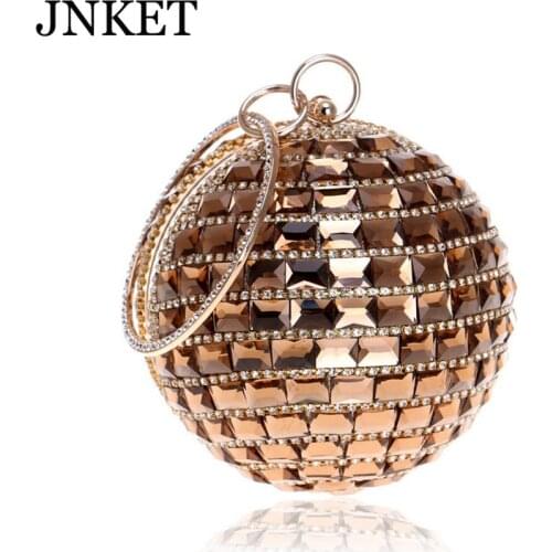 JNKET New Shoulder Bag Crossbody Bag Evening Dress Bag Ladies Handbag Round Banquet Bag