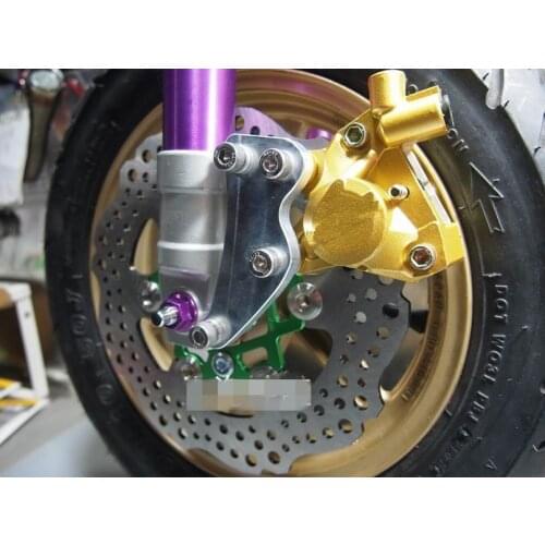 Motorcycle Brake Caliper Bracket/adapter For Honda DIO ZX 220mm 85mm Brake Caliper free shipping