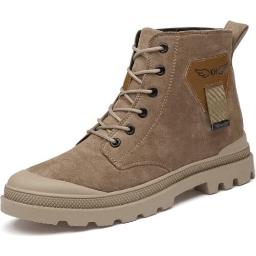 Fashion Soft Man Casual Indoor Outdoor Traveling Leather Men Ankle Boots