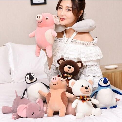 NEW U-shaped Neck Pillow Stuffed Animal Toy Transforming Converts from Neck Pillow to Stuffed Animal