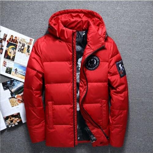 New jaqueta masculina men down jacket Men hooded down coat casaco masculino inverno Men Winter Thick section Duck Down