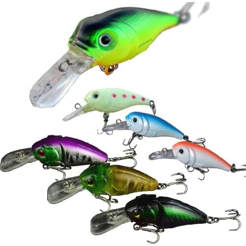 Wholesale price Fishing Lures Minnow Crank Bait Crankbait Bass baits 2 JOINTED Tackle Treble Hook wobblers fishing pesca