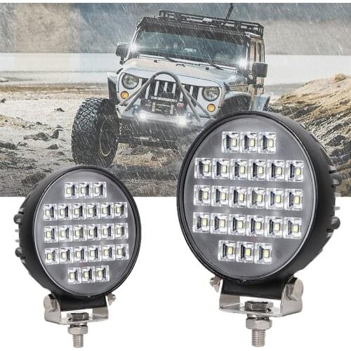 Led Work light 24W 9V-32V Round Flood light Offroad LED Bar Waterproof 6000K LED Tractor Headlight Bulbs For Car Truck SUV