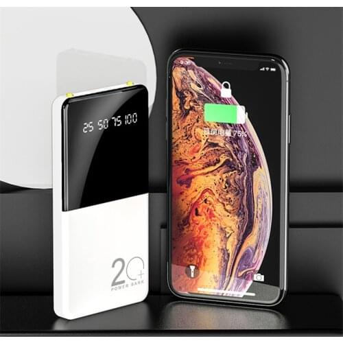 20000mAh Power Bank For Xiaomi External Battery Pack Portable Charger Double USB Mi Powerbank Poverbank Bateria Externa Movil