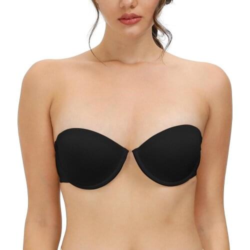 Dropshipping Women Bra Sexy Strapless Halter Invisible Adjusted Convertible Push Up Bras 65 70 75 80 85 90 95 100 A B C D DD E