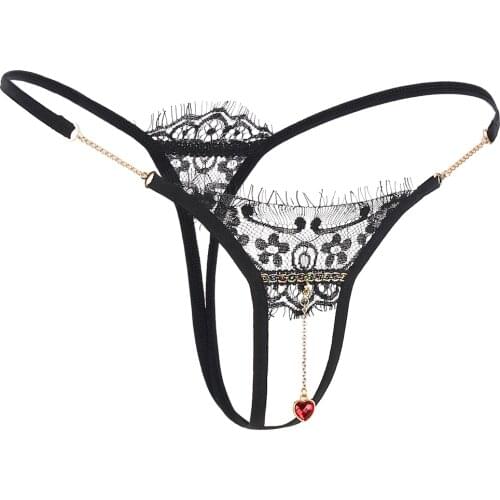 Women Sexy Lingerie Hot Erotic Open Crotch Panties Porn Lace Embroidery Transparent Underwear Crotchless Sex Wear G-string Thong
