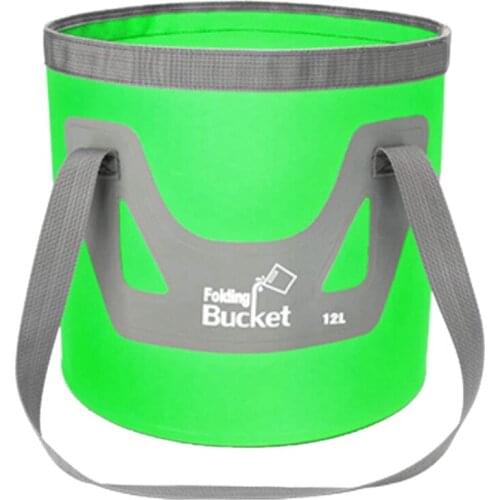 12L Collapsible Bucket Upgrade Water Container Camping Water Storage Bag for Outdoor Home Gardening Fishing