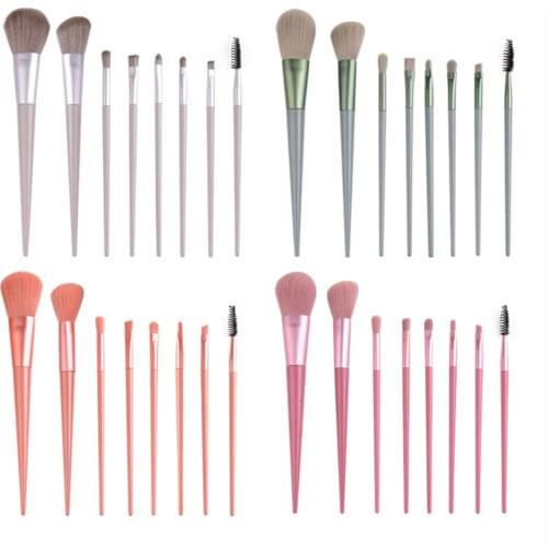 8pcs Makeup Brush Set Includes Eyeshadow Eyebrow Blush Powder Brush Makeup Tool Perfect Gift for Girls Women